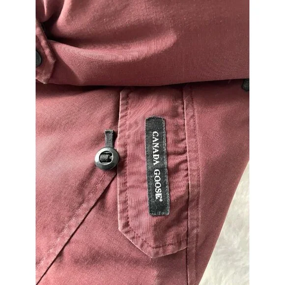 Canada Goose KENSINGTON Down Parka NO FUR 2506L Sz M Jacket Plum - Picture 6 of 16